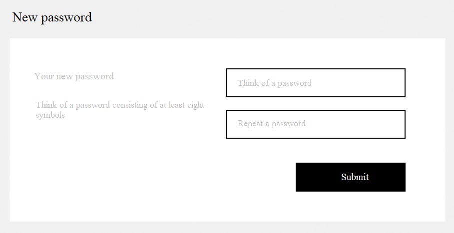 Shopify: password recovery and reset